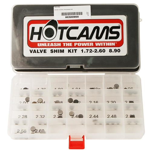 HOT CAMS 8.90mm SHIM KIT - 1.72mm-2.60mm / 0.04mm INCREMENTS