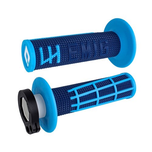 ODI MX V2 EMIG 2.0 LOCK ON 2T/4T GRIP - NAVY CYAN 