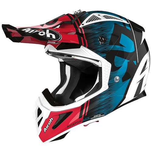 AIROH AVIATOR ACE KYBON GLOSS BLUE RED M