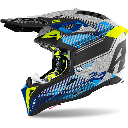 AIROH AVIATOR 3 WAVE SILVER CHROME S