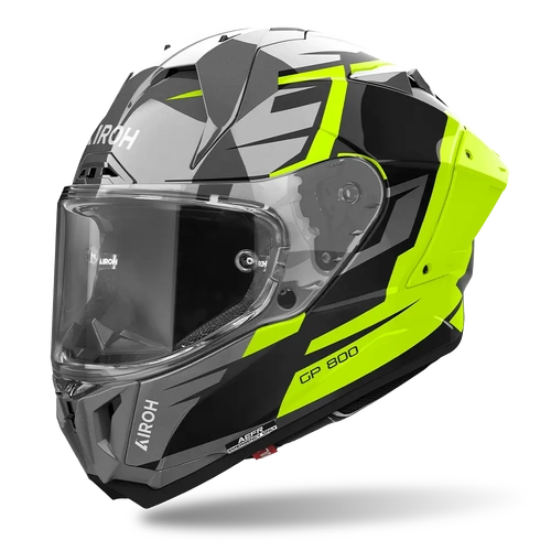 AIROH GP800 MASTER HELMET YELLOW GLOSS S