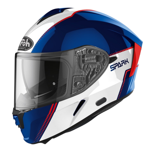 AIROH SPARK FLOW GLOSS BLUE RED S