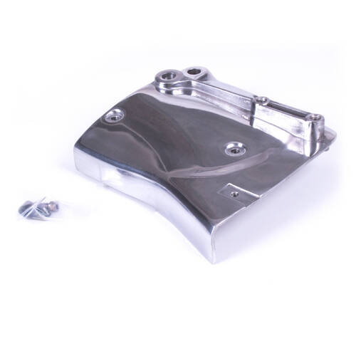 WHITES SPROCKET COVER 4-SPEED XL - POLISHED