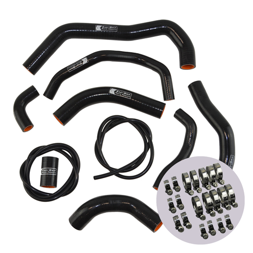 EAZI-GRIP SILICONE HOSE AND CLIP KIT FOR HONDA CBR600RR 2007 - 2019  BLACK