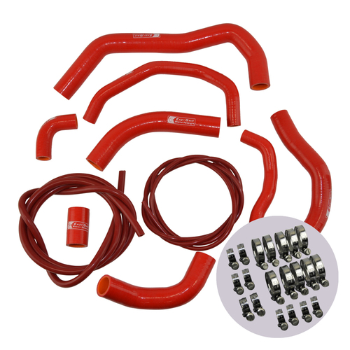 EAZI-GRIP SILICONE HOSE AND CLIP KIT FOR HONDA CBR600RR 2007 - 2019  RED