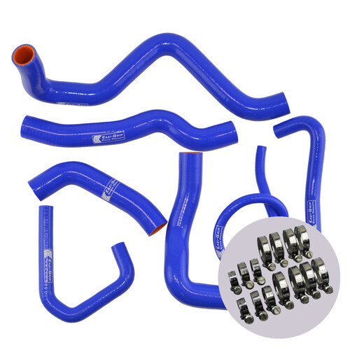 EAZI-GRIP SILICONE HOSE AND CLIP KIT - KAWASAKI ZX-6R 2009 - 2019  BLUE