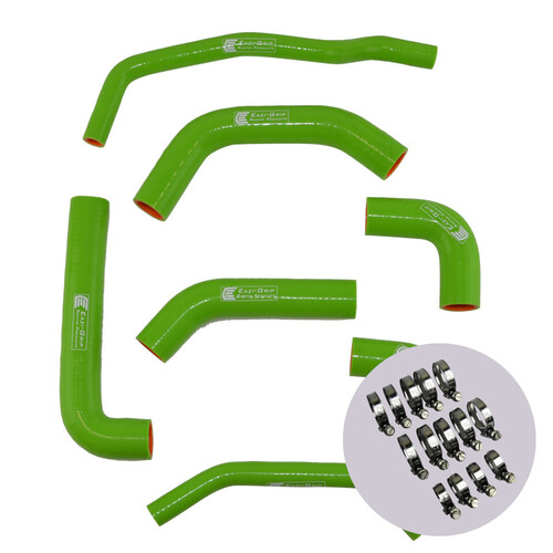 EAZI-GRIP SILICONE HOSE AND CLIP KIT - KAWASAKI ZX-10R 2016 - 2019  GREEN