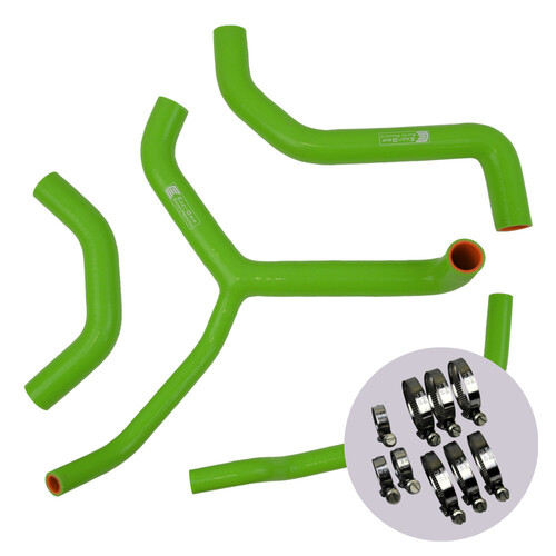 EAZI-GRIP SILICONE HOSE AND CLIP KIT (RACE) - KAWASAKI ZX-10R 2016 - 2019  GREEN