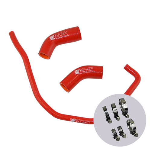 EAZI-GRIP SILICONE HOSE AND CLIP KIT - YAMAHA YZF-R1 MT-10  RED