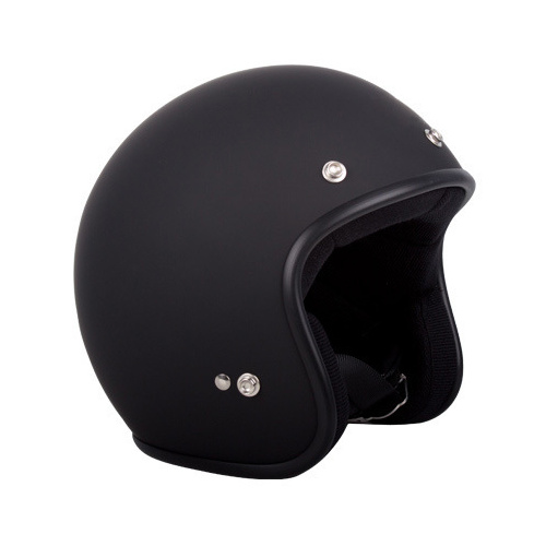 RXT LOW RIDE OPEN FACE HELMET WITH STUDS MATT BLACK XXS