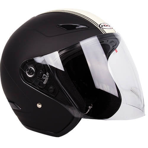 RXT A218 METRO HELMET MATT BLACK CREAM XS