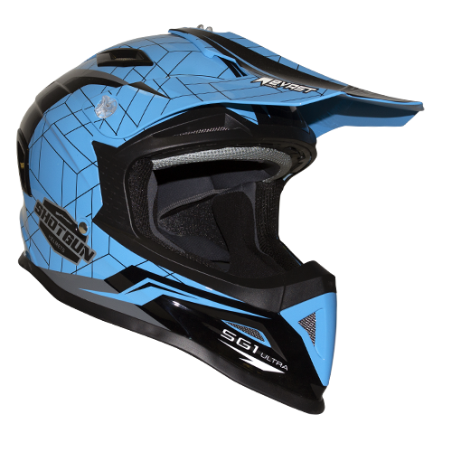 RXT SG1 ULTRA SHOTGUN HELMET GLOSS NEON BLUE XL