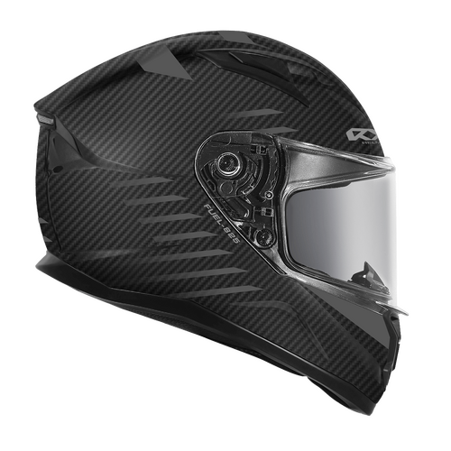 RXT STREET 2 FUEL HELMET MATT CARBON BLACK SILVER S