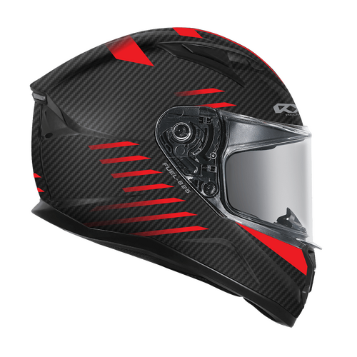 RXT STREET 2 FUEL HELMET MATT CARBON BLACK RED S