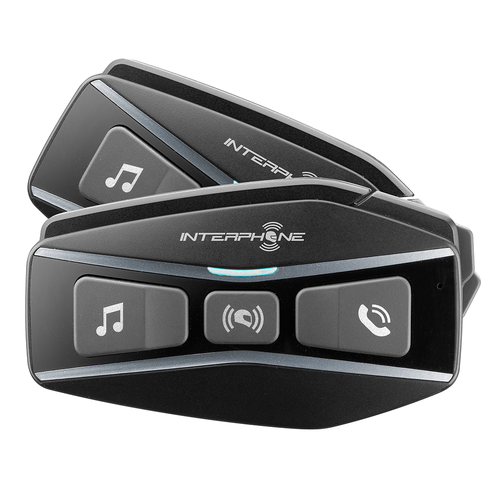 INTERPHONE UCOM16 BLUETOOTH HEADSET 24-WAY MESH - TWIN PACK