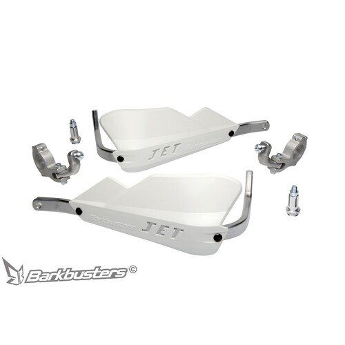 BARKBUSTERS JET HANDGUARD TAPERED TWO POINT MOUNT - WHITE