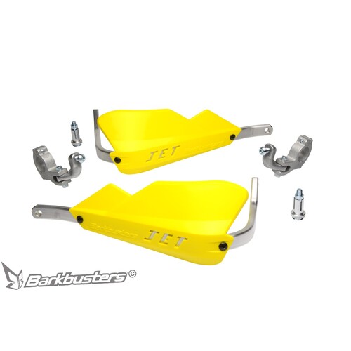 BARKBUSTERS JET HANDGUARD TAPERED TWO POINT MOUNT - YELLOW
