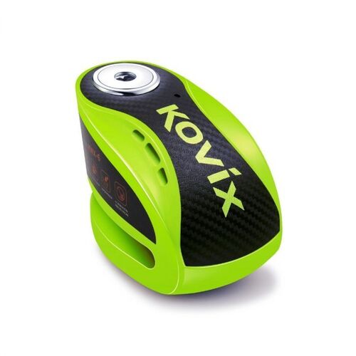 KOVIX ALARM DISC LOCK KNX10 FLURO GREEN