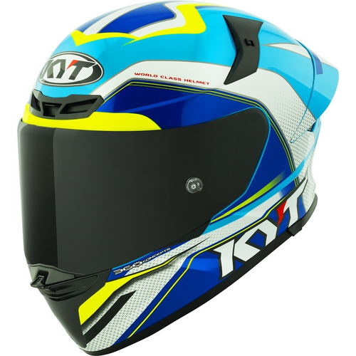 KYT TT REVO E06 GRAND PRIX WHITE BLUE XS