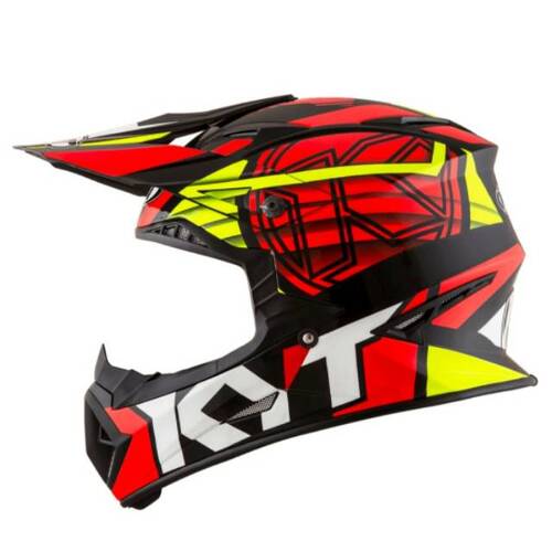 KYT JUMP SHOT #1 HELMET BLACK RED YELLOW XS
