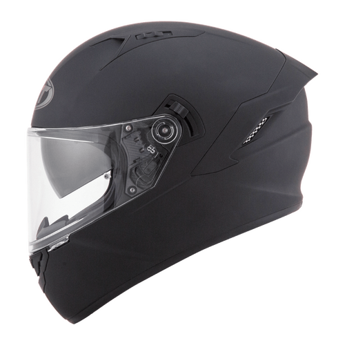 KYT NF-R HELMET PLAIN MATT BLACK w/PINLOCK XS