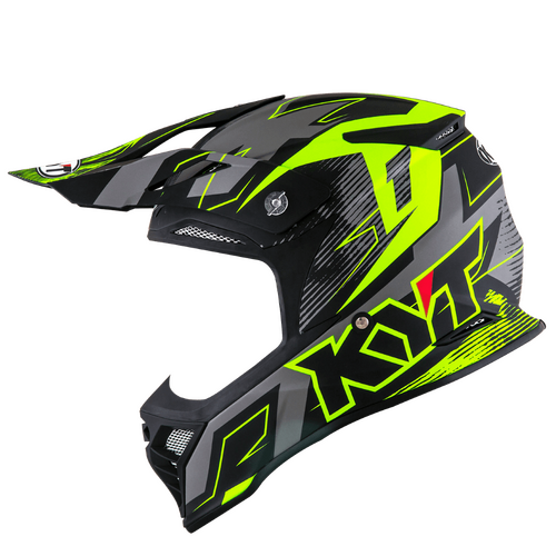 KYT SKYHAWK DIGGER HELMET MATT GREY YELLOW w/MIPS