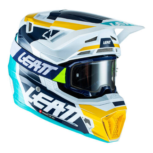 LEATT 22 HELMET KIT MOTO 7.5 AQUA V22 S