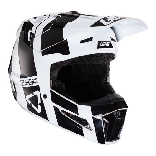 Leatt Helmet Moto 3.5 Jnr V24 - Black / White (Youth L)