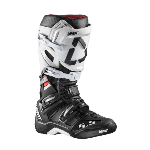 LEATT BOOT GPX 5.5 FLEXLOCK WHITE BLACK 48 (13)
