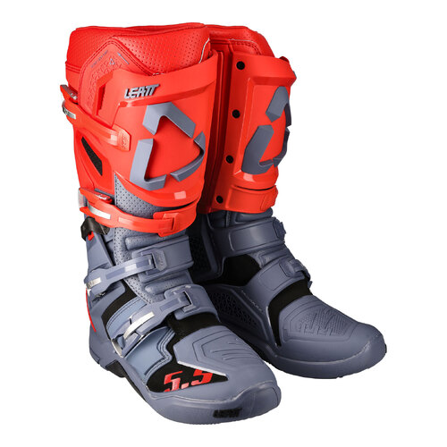 LEATT 22  5.5 FLEXLOCK BOOT GRAPHENE RED 42 (8)