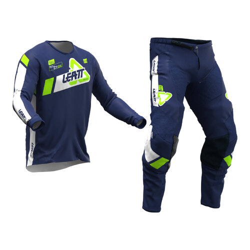 Leatt 2024 3.5 Junior Ride Kit - Blue (M)/EU130/140cm