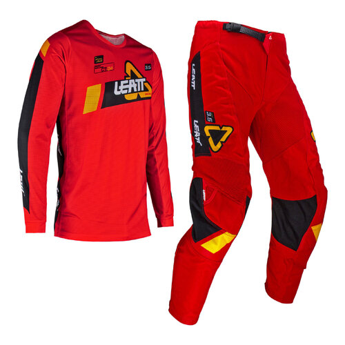 Leatt 2024 3.5 Jnr Ride Kit - Red (L)/EU140/150cm