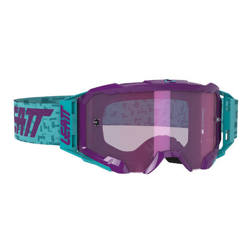 LEATT GOGGLE VELOCITY 5.5 IRIZ AQUA PURPLE LENS 78%