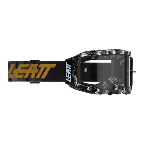 LEATT GOGGLE VELOCITY 5.5 BLACK ZEBRA LIGHT GREY LENS 58%