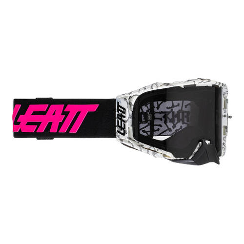 LEATT GOGGLE VELOCITY 6.5 BONES SMOKE 28%