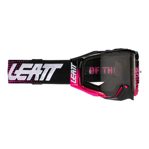 LEATT GOGGLE VELOCITY 6.5 NEON PINK LIGHT GREY 58%