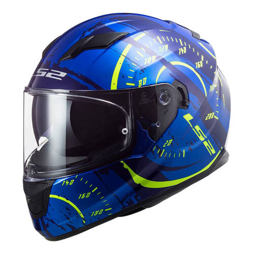 LS2 FF320 Stream (S) Tacho - Blue / Hi-Vis Yellow