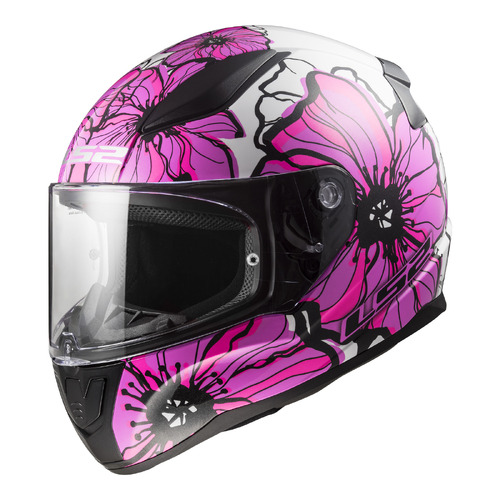 LS2 FF353 RAPID II POPPIES PINK XL
