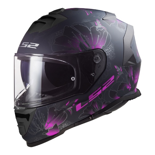 LS2 FF800 STORM II BURST MATT BLACK PINK XS