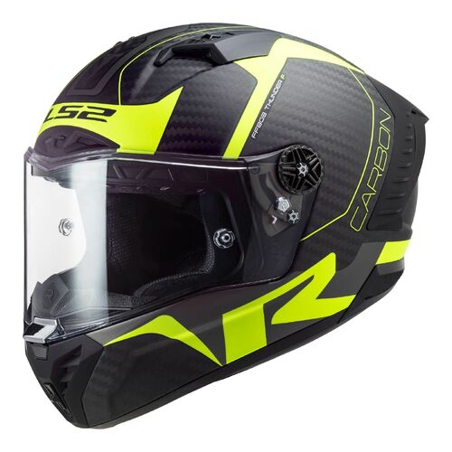 LS2 FF805C Thunder Carbon RC1 6K (2XL) - Matte Carbon / Hi-Vis Yellow
