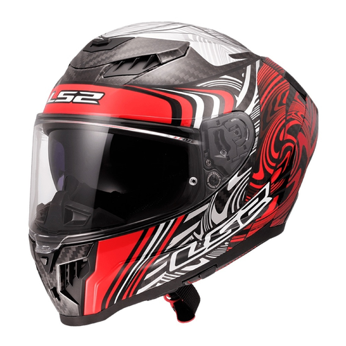 LS2 FF807 DRAGON ENTHUM BLACK RED S