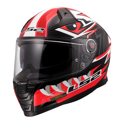 LS2 FF811 VECTOR II BUNTRI BLACK RED L