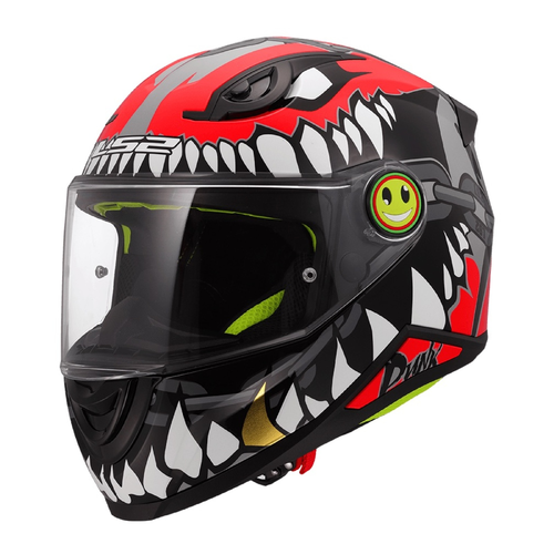 LS2 FF812 KID HELMET PUNK GREY RED S