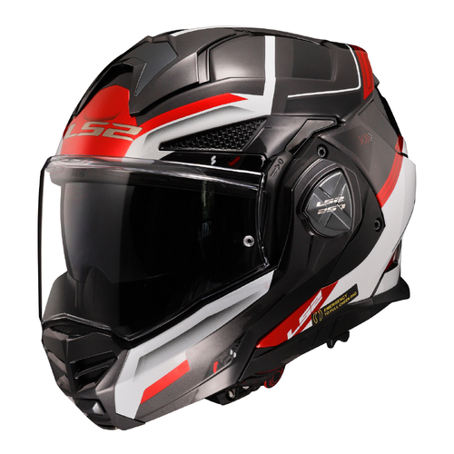 LS2 FF901 Advant X Spectrum Helmet Black White Red S