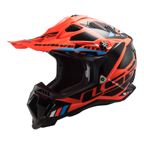 LS2 MX700 Subverter Evo II (2XL) Stomp - Fluo Orange / Black 06