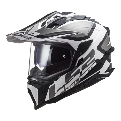 LS2 MX701 EXPLORER HPFC ALTER MATT BLACK WHITE L