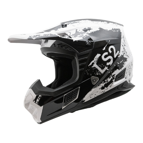 LS2 MX706 COZ HYDE HELMET BLACK WHITE 06 L