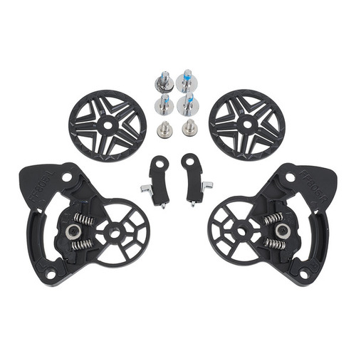 LS2 FF805 RATCHET + SCREWS (BLACK)