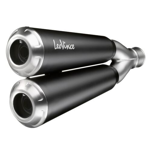 LEO VINCE SLIP-ON STAINLESS GP DUALS MUFFLER SVARTPILEN 701 / VITLIPEN 701 '18-20