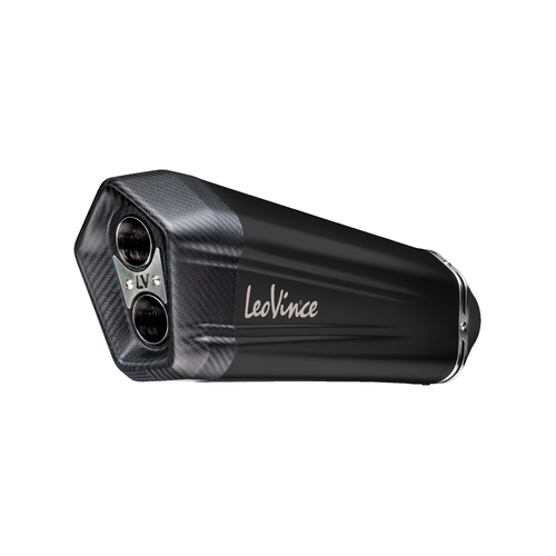 LEO VINCE SLIP-ON STAINLESS BLACK LV-12 MUFFLER R 1200 / 1250 GS/GSA '13> (fits w orig. pann)